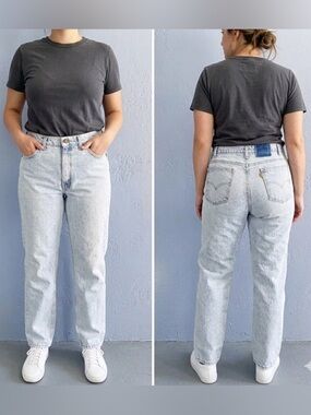 Vintage 90s Levi's 505 Jeans 34x32 Orange Tab Straight Leg Denim USA